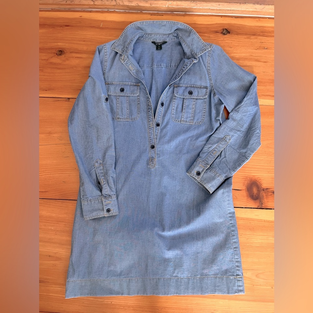 J. Crew denim dress size small